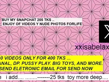 Chaturbate Nude Webcam of xxisabelaxxx