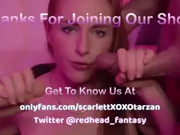 Chaturbate Live Sex of scarlettxoxotarzan