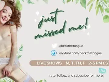 Chaturbate Live Sex Cam of beckthetongue