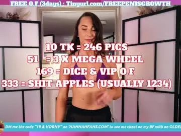 Chaturbate Live Porn of hannahjames710